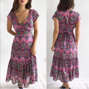 Anthropologie Vanessa Virginia Mural Maxi Dress